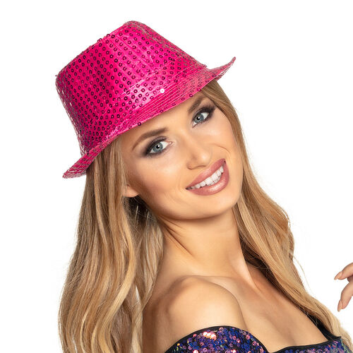 Kimalteleva hattu pinkki