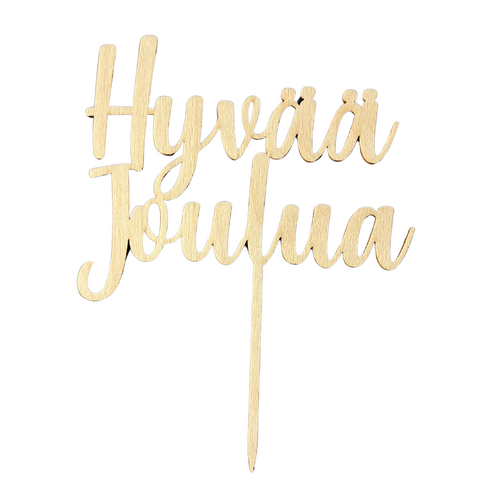 Puinen kakkukoriste, Hyvää Joulua