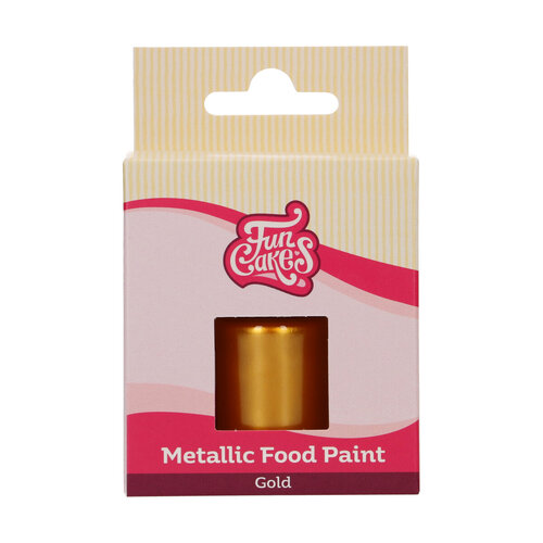 FunCakes metallinhohtoinen maali, Kulta 30 ml