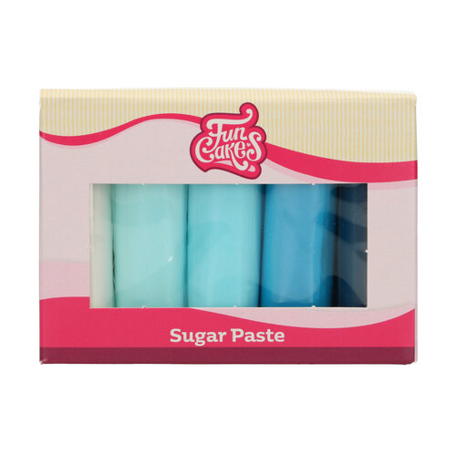 Funcakes sokerimassalajitelma, sinisen sävyt