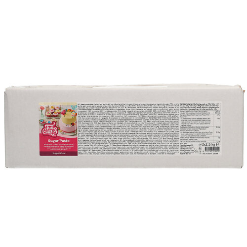 FunCakes sokerimassa, White 5 kg (2 x 2,5kg)