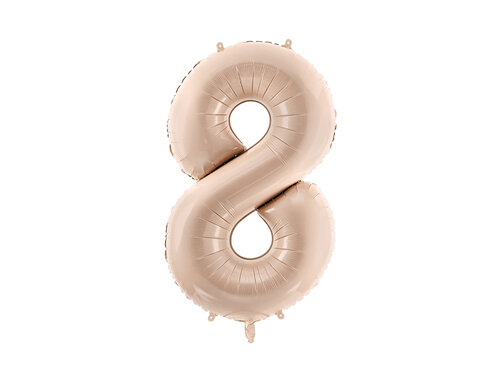 Muotofoliopallo, numero 8 beige 72cm 