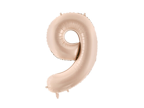Muotofoliopallo, numero 9 beige 72cm 