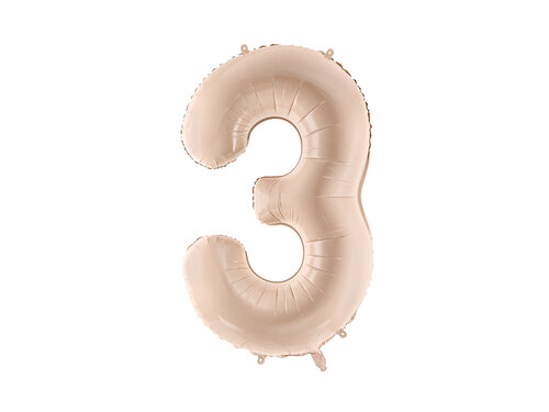 Muotofoliopallo, numero 3 beige 72cm