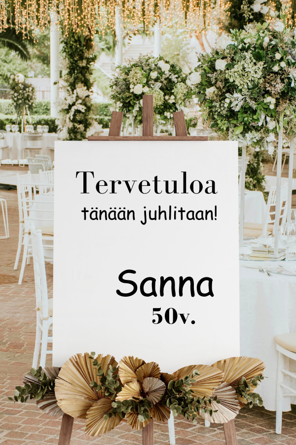 Tekstitarra kylttiin, Tervetuloa 4