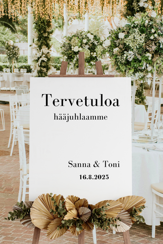 Tekstitarra kylttiin, Tervetuloa 3