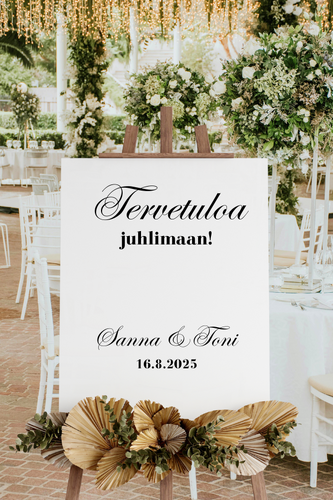 Tekstitarra kylttiin, Tervetuloa 1