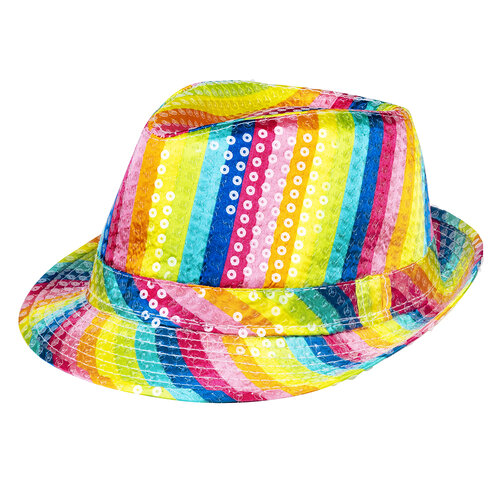 Kimalteleva hattu rainbow