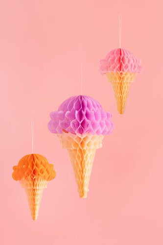 Honeycomb koriste, jäätelöt