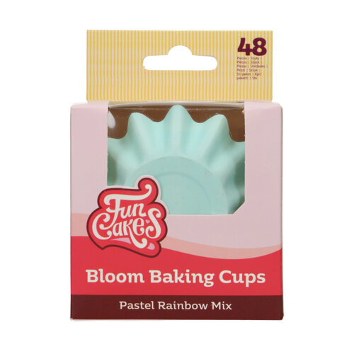 FunCakes Bloom muffinivuoat, pastellin sävyt 48kpl