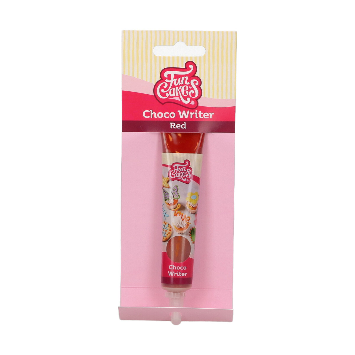 FunCakes Choco Writer - suklaatuubi 25g Punainen