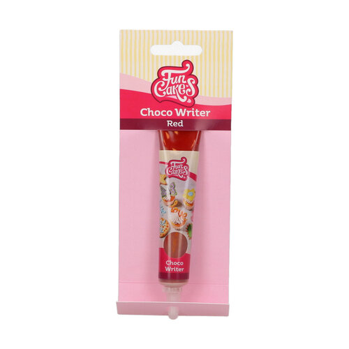FunCakes Choco Writer - suklaatuubi 25g Punainen