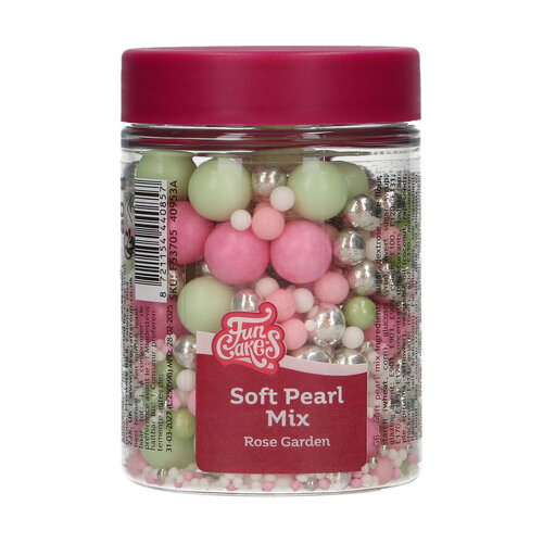 FunCakes pehmeät sokerihelmet, Rose Garden Mix 80g
