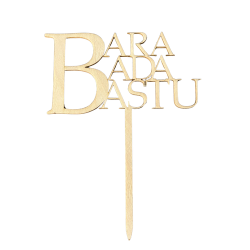 Puinen kakkukoriste, Bara bada bastu