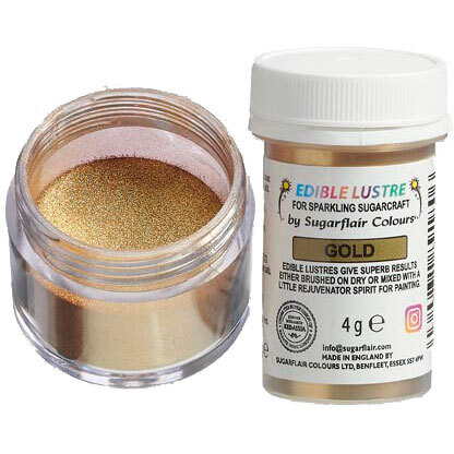 Sugarflair kimallejauhe, Gold
