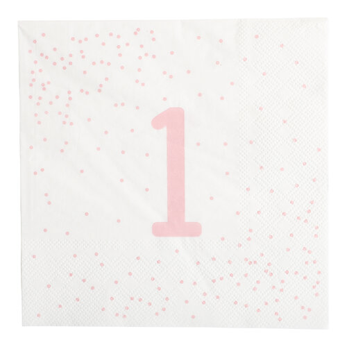 1v. pinkki lautasliinat 16kpl