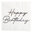 Happy Birthday lautasliinat hopea