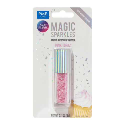 PME syötävä glitter, vaaleanpunainen - Pink Topaz