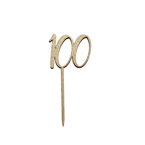 Puinen kakkukoriste, nro 100