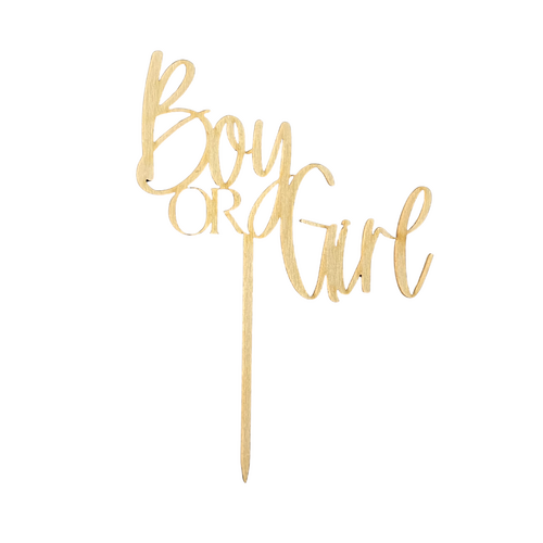 Puinen kakkukoriste, Boy or Girl