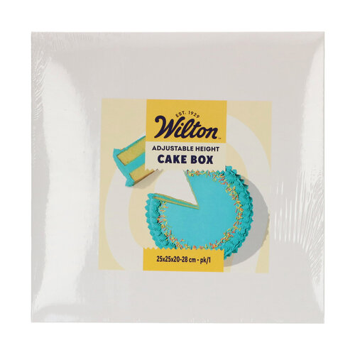 Wilton korkea kakkulaatikko, säädettävä 25x25x20-28 cm