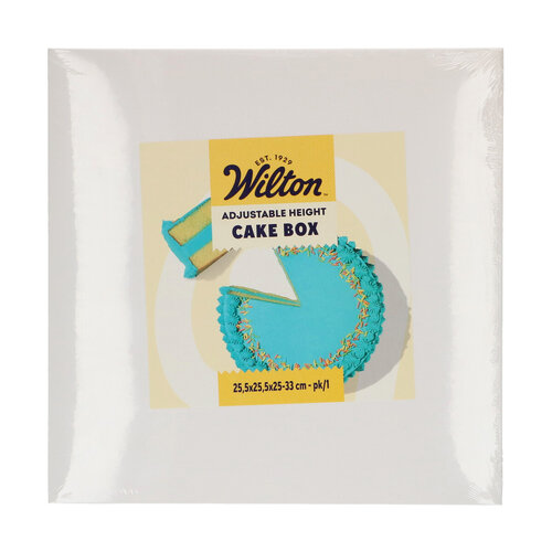 Wilton korkea kakkulaatikko, säädettävä 25,5x25,5x25-33 cm