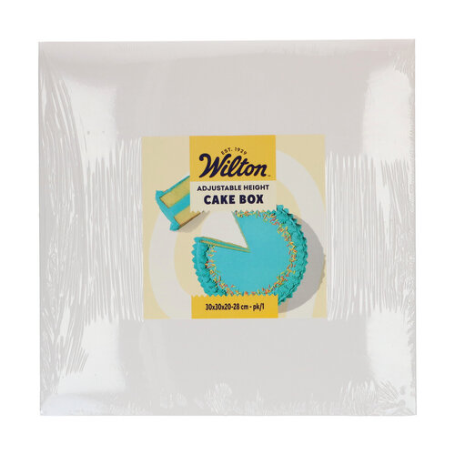 Wilton korkea kakkulaatikko, säädettävä 30x30x20-28 cm