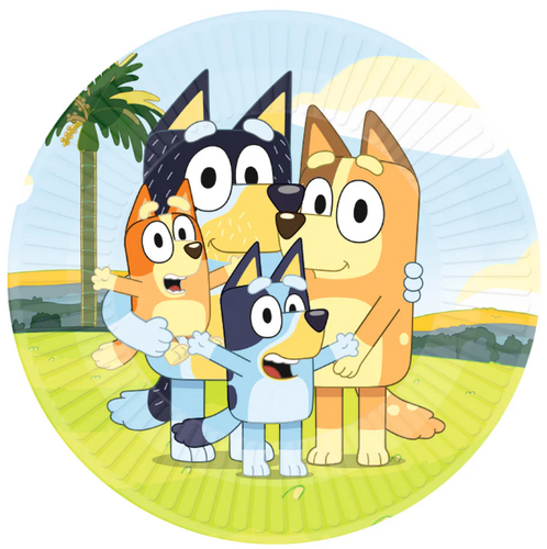Bluey isot lautaset