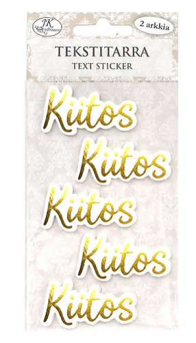 Tekstitarra Kiitos kulta 2 arkkia