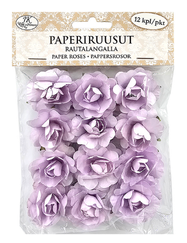 Paperiruusut lila 9kpl
