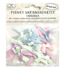 Satiinirusettitarra pastellilajitelma 20kpl