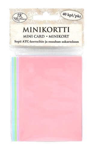 Minikortti pastellilajitelma 40kpl
