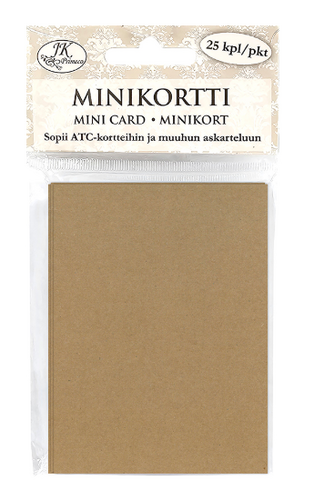 Minikortti uusioruskea 25kpl