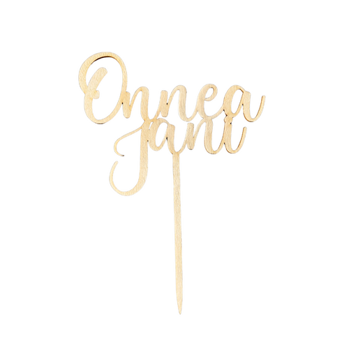 Kakkukoriste omalla tekstillä 2 rivillä (melody)