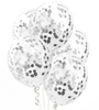 Ilmapallot, confetti hopea 4kpl