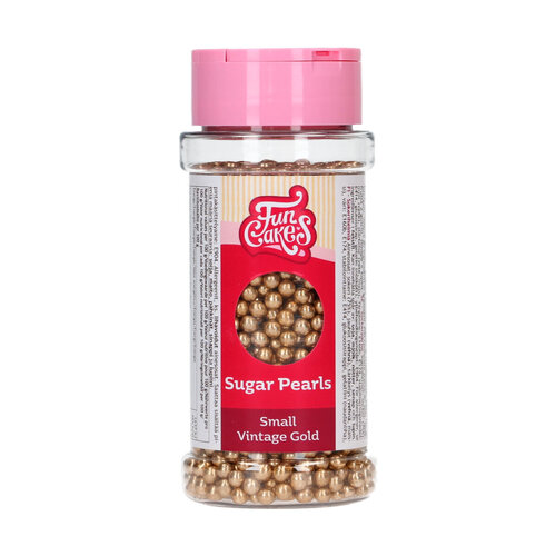 FunCakes pienet sokerihelmet, kulta (vintage gold)  80g