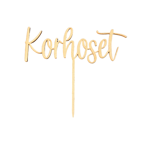 Kakkukoriste omalla tekstillä 1 rivi (sometime)