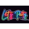 Neonvalo-kyltti Let's Party