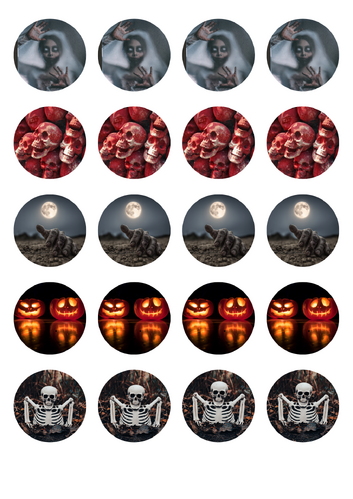 Syötävät muffinikuvat, halloween 1