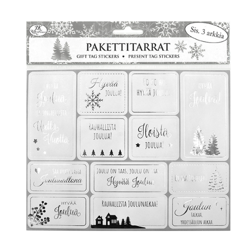 Pakettitarra Joulu hopeafolio 3 arkkia
