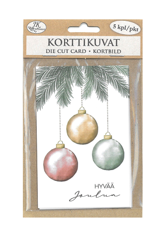 Korttikuva Lumo joulupallot 5kpl