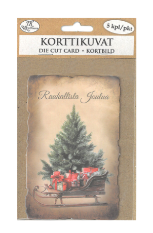 Korttikuva Joulu nostalgia 5kpl