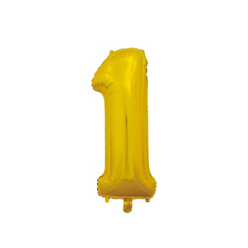 Muotofoliopallo, numero 1 kulta 66cm
