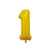 Siirry tuotteeseen Muotofoliopallo, numero 1 kulta 66cm