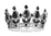 Hopeinen kruunu, mustilla kivillä