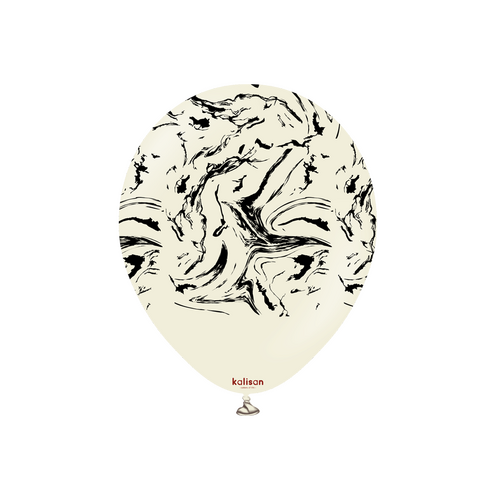 Ilmapallot 25kpl, marmori hiekka-musta