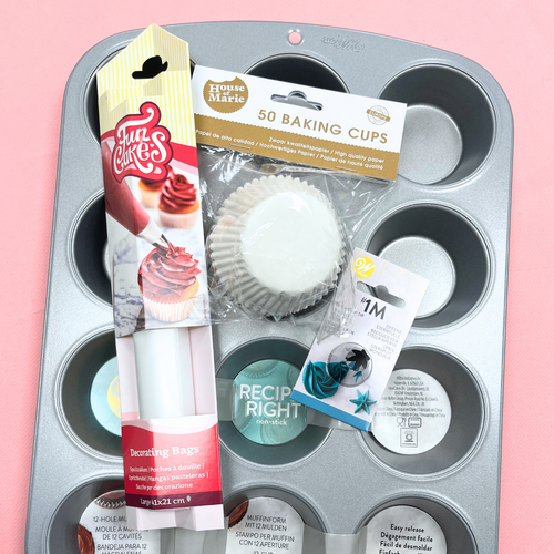 Sukkasilleen Keittiössä muffinssikurssin tuotepaketti