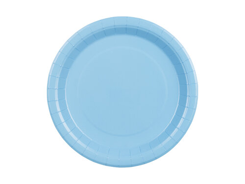 Isot lautaset, vaaleansininen 6kpl