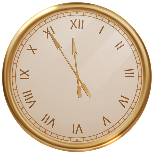 Syötävä kakkukuva, Uuden Vuoden kello 20 cm